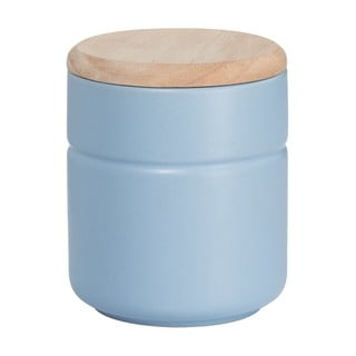 Recipient din porțelan cu capac din lemn Maxwell & Williams Tint 600 ml, albastru