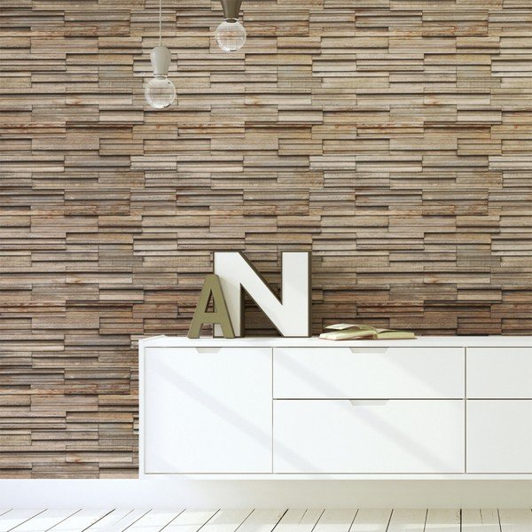 Autocolant pentru perete Ambiance Arcachon Wood Veneer, 40 x 40 cm-image-3