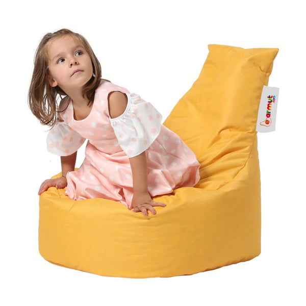 Fotoliu puf pentru copii galben Baton – Floriane Garden-image-3