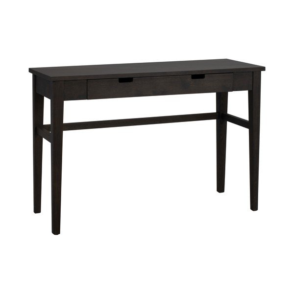 Masă consolă în culoare naturală închisă cu blat cu aspect de lemn de stejar 40x110 cm Garrison – Rowico