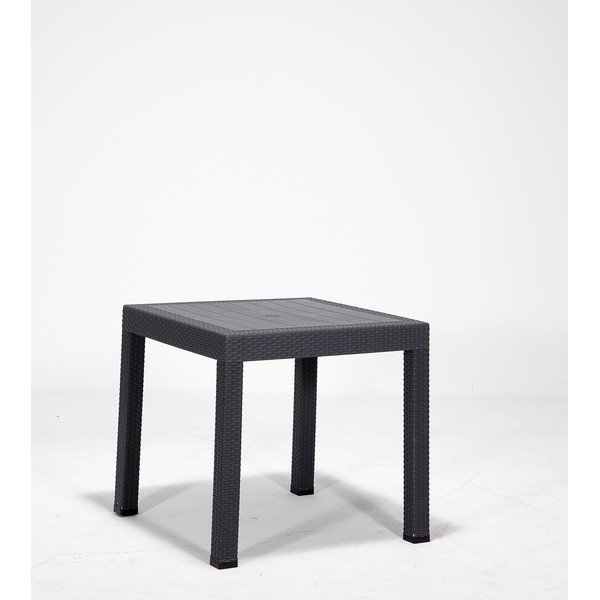 Masă  de grădină din plastic 80x80 cm Rattan – Floriane Garden-image-1
