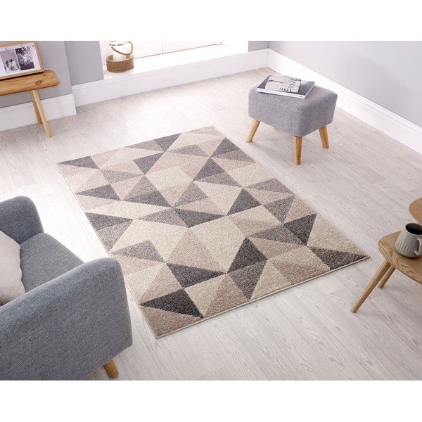 Covor Flair Rugs Urban Triangle, 200 x 275 cm, gri - bej-image-4