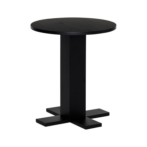 Măsuță auxiliară rotundă cu aspect de lemn de stejar ø 45 cm Koohi – Hübsch