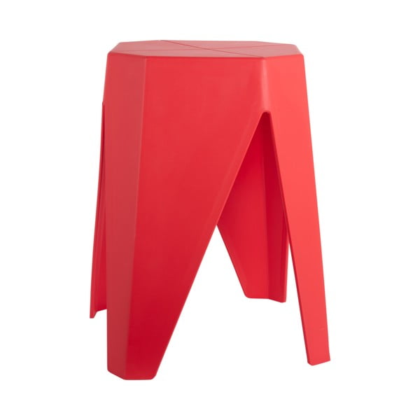 Scaun roșu din plastic Cherish – Leitmotiv-image-1