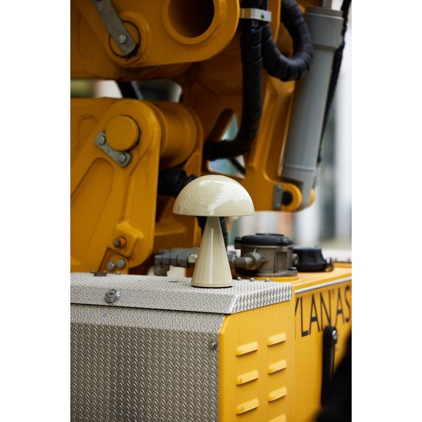 Veioză crem LED cu intensitate reglabilă (înălțime 20 cm) Mush – Hübsch-image-2