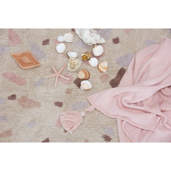 Covor roz deschis lavabil/țesut manual din bumbac 140x200 cm Terrazzo Moonstone – Lorena Canals-image-4