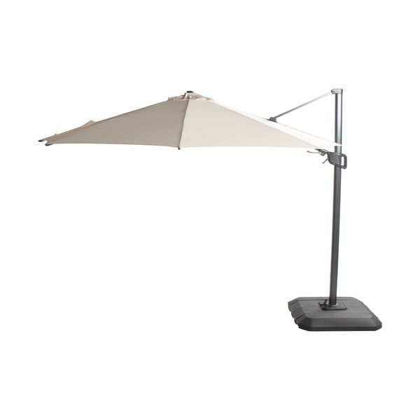 Umbrelă de soare bej Hartman Deluxe, ø 350 cm, bej