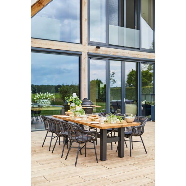 Scaun de grădină Hartman Cecilia, negru-image-1