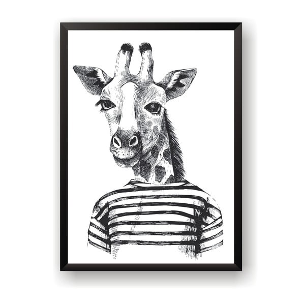 Poster  Nord & Co Hipster Giraffe, 40 x 50 cm