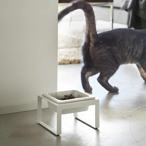 Castron ceramic cu suport pentru animale de companie Tower - YAMAZAKI-image-2