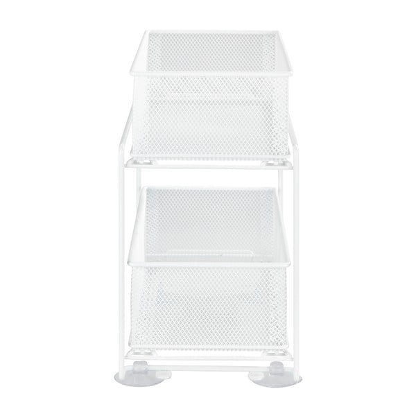 Suport cu 2 coșuri metalic alb cu ventuze Wenko -image-3