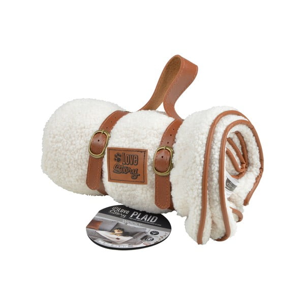 Pătură crem pentru câini 50x70 cm – Love Story-image-3