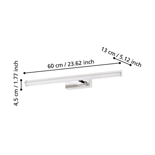 Aplică de perete argintie LED VADUMI – EGLO-image-2