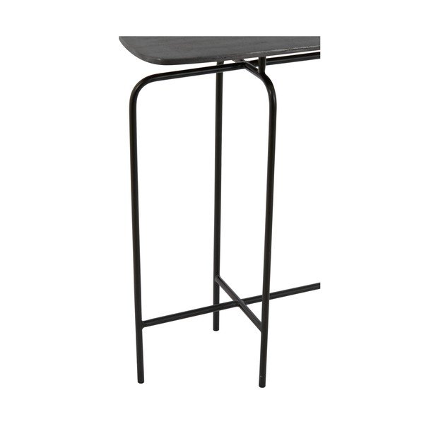 Masă consolă neagră din metal 30x120 cm Zapala – Light & Living-image-3