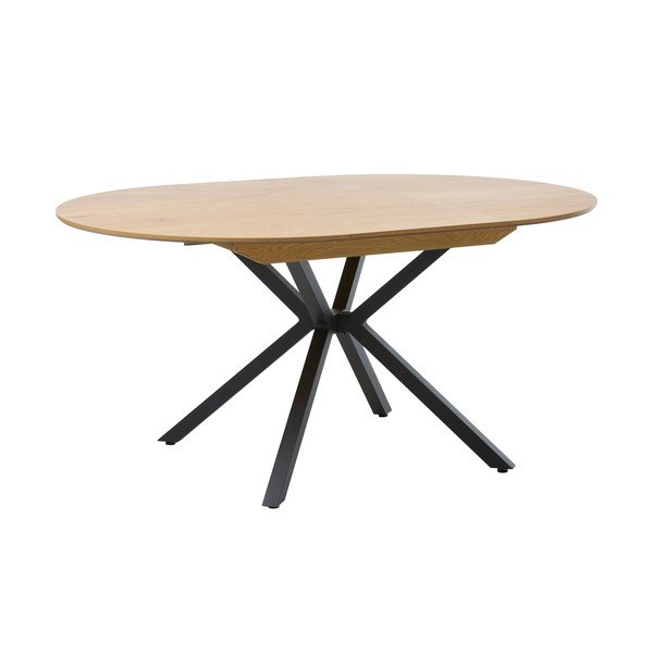 Masă de dining rotundă extensibilă cu blat suplimentar ø 120 cm Cesura – Unique Furniture-image-2