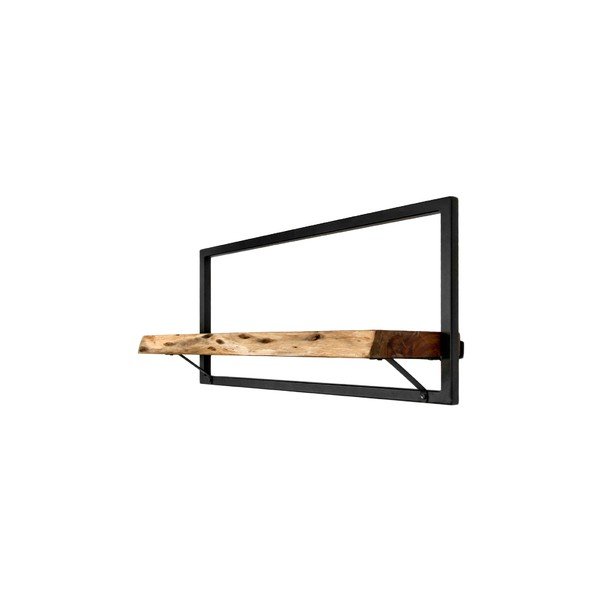 Raft de perete din lemn de salcâm HMS collection Levels, 70 x 32 cm-image-2