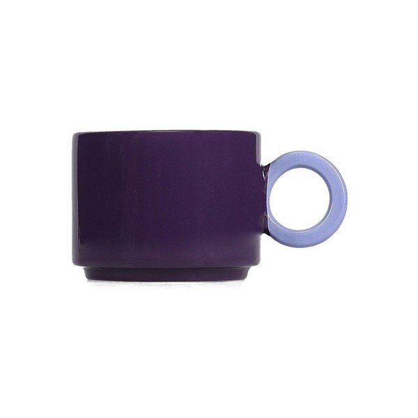 Cană violetă din gresie ceramică 280 ml Lou – ONA