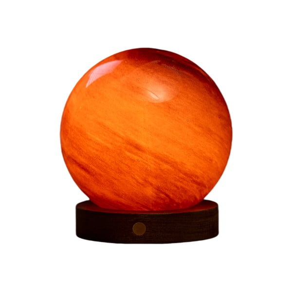 Decorațiune luminoasă maro închis cu USB ø 12 cm Sand Storm – Gingko