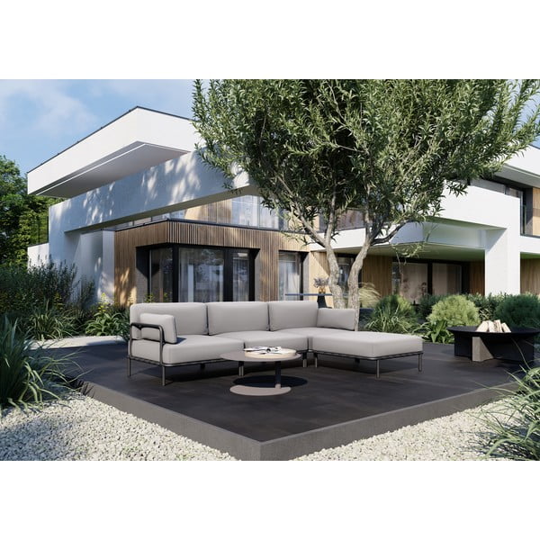 Canapea modulară de grădină gri deschis 234 cm Salve – Sit Sit-image-1
