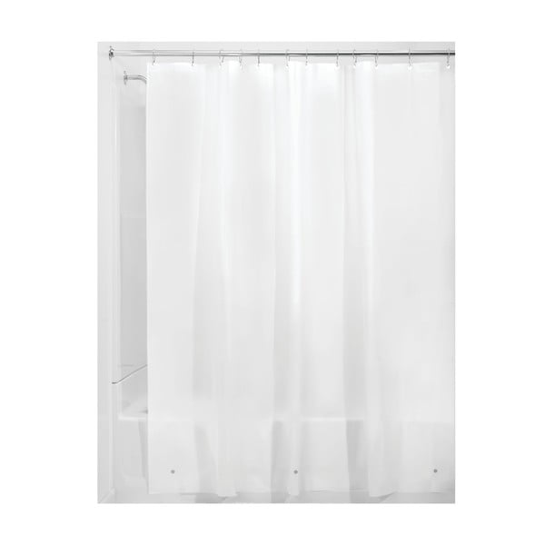 Perdea de duș iDesign PEVA Liner, 183 x 183 cm, alb-image-1