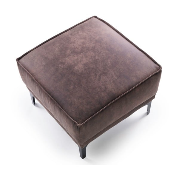 Taburet maro cu tapițerie din imitație de piele Copenhagen – Scandic-image-3