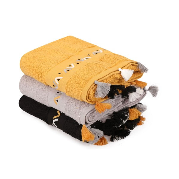 Prosoape 3 buc. din bumbac din frotir 50x90 cm Asorti – Foutastic