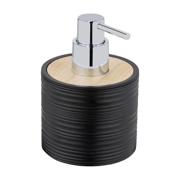 Dozator de săpun lichid negru din plastic 350 ml Lyon – Allstar