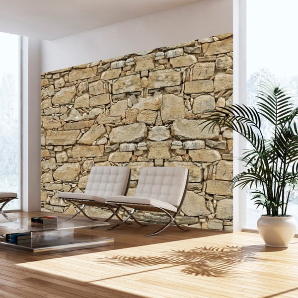 Fototapet format mare Bimago Stone Wall, 300 x 210 cm
