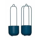 Ghivece suspendate din metal albastru în set de 2 bucăți ø 16 cm Lotus - Hübsch