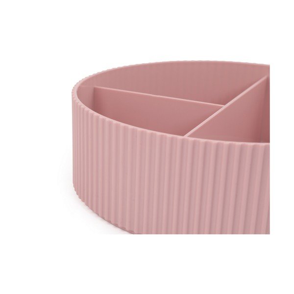 Organizator de baie roz pentru cosmetice din plastic – Mioli Decor-image-4