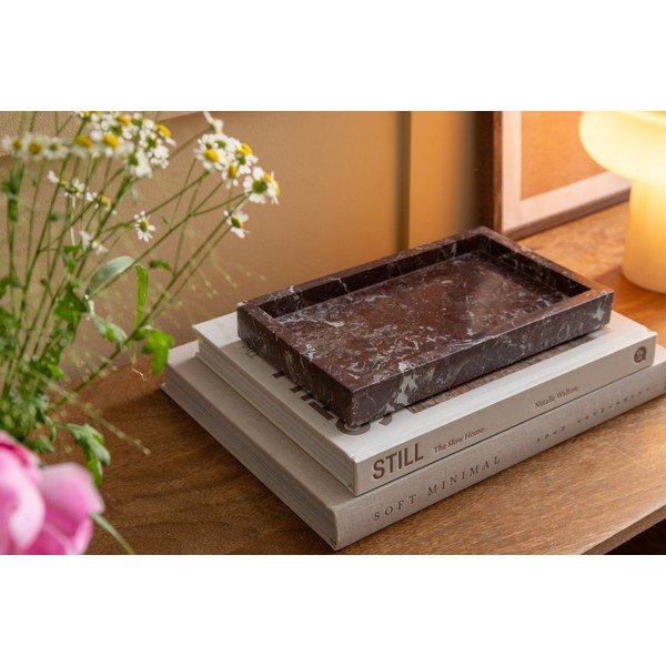 Tavă decorativă din marmură 15x25 cm Lazio – PT LIVING-image-1