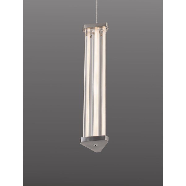 Lustră negru-mat/argintiu-mat LED cu intensitate reglabilă din metal cu abajur din sticlă acrilică ø 6 cm Pheme – Nova Luce-image-2