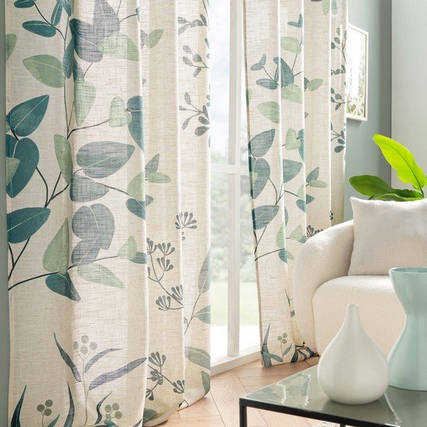 Draperie verde-bej 140x260 cm Botanica – douceur d'intérieur-image-2