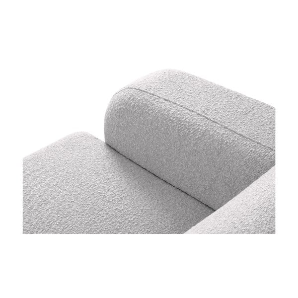 Colțar gri deschis cu tapițerie din stofă bouclé (colț dreapta) Molino – Micadoni Home-image-4