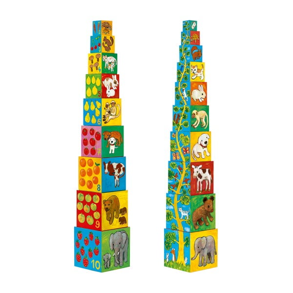 Cuburi de construcție Blocks - Djeco