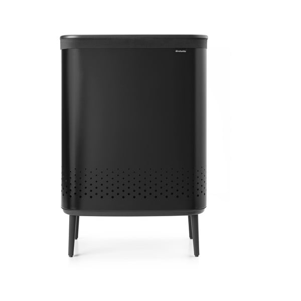 Coș de rufe negru mat din metal 90 l Bo Hi – Brabantia-image-4