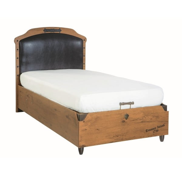 Pat cu spațiu pentru depozitare Pirate Bed With Base, 100 x 200 cm