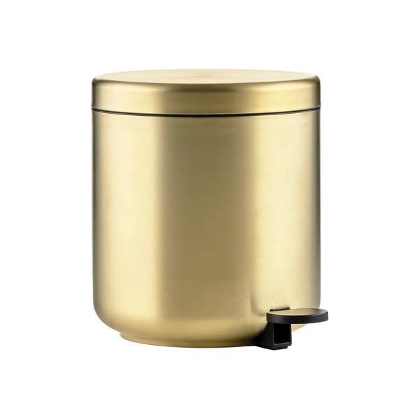 Coș de gunoi alămiu cu pedală din oțel inoxidabil 4 l Ume Brass – Zone