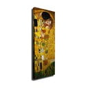 Reproducere tablou pe pânză Gustav Klimt The Kiss, 30 x 80 cm