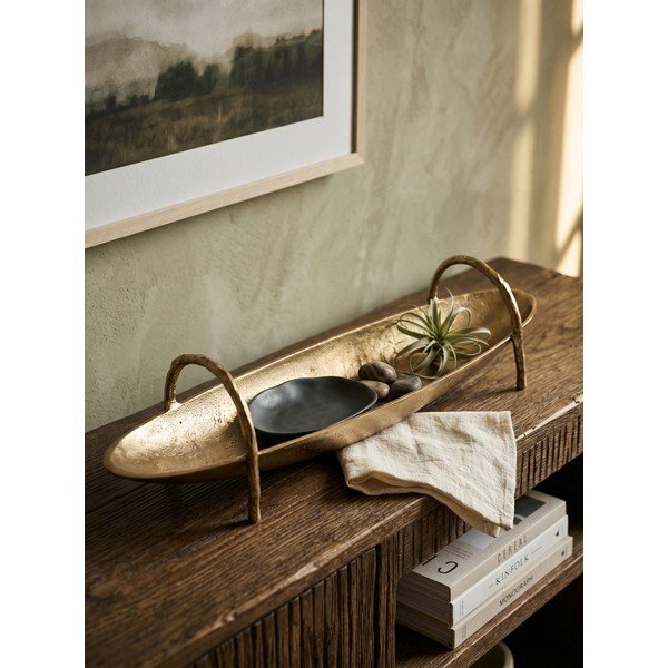 Tavă decorativă din metal 12x47,5 cm Sagar – Bizzotto-image-1