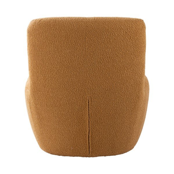 Fotoliu galben cu tapițerie din țesătură bouclé Ada – Leitmotiv-image-4