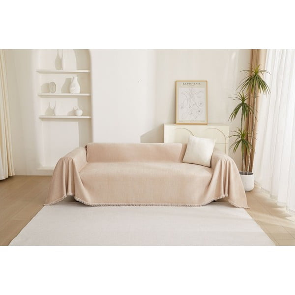 Husă bej pentru canapea cu 4 locuri Talo – Filumi-image-2