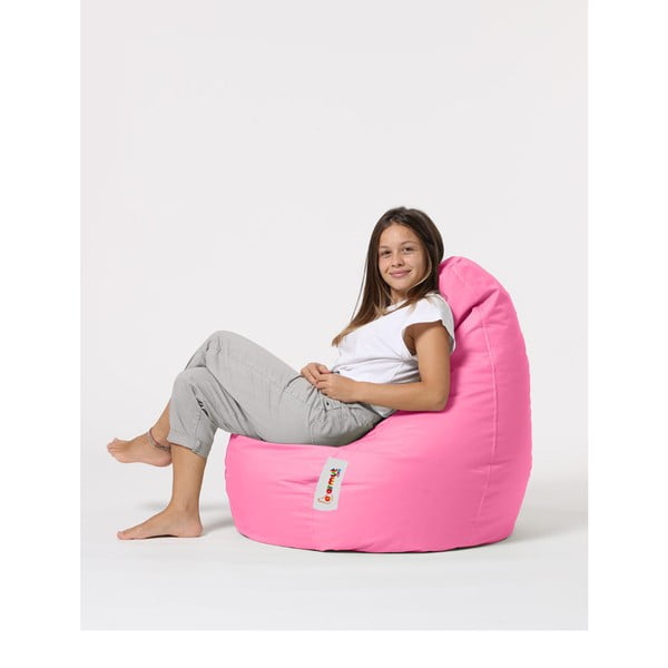 Fotoliu bean bag roz Drop – Floriane Garden-image-3