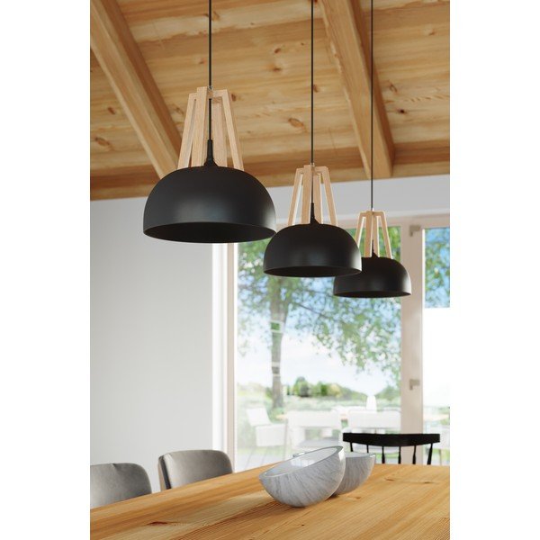 Lustră Sollux Olla, negru-bej-image-1