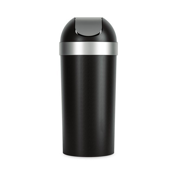 Coș de gunoi negru din plastic 62 l Venti – Umbra-image-2