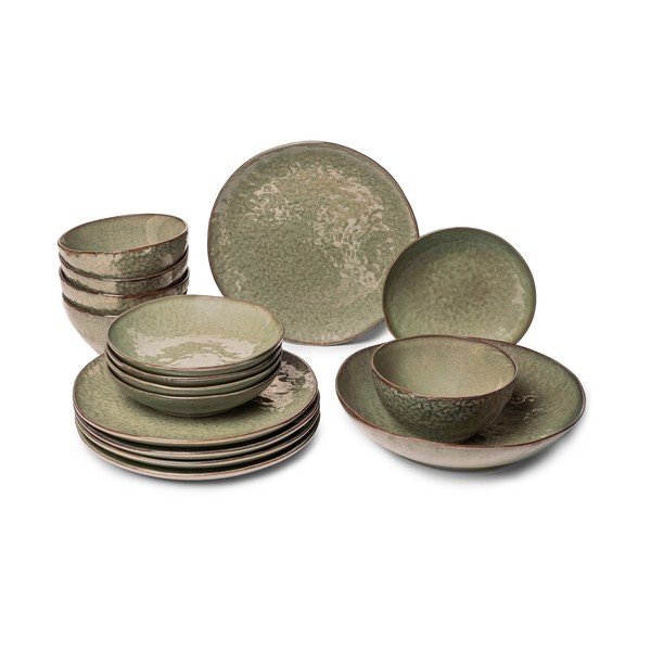 Serviciu de masă 16 buc. din gresie pentru 5 persoane Nephrite – Bonami Selection