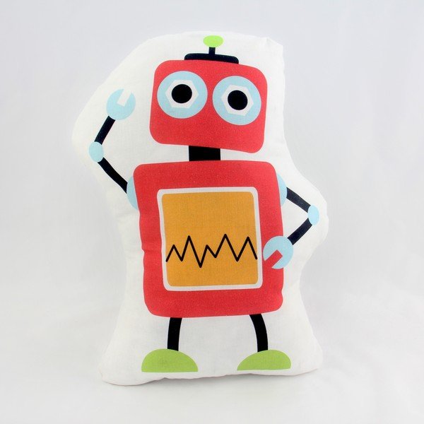 Pernuță din bumbac Robots 40x30 cm-image-1
