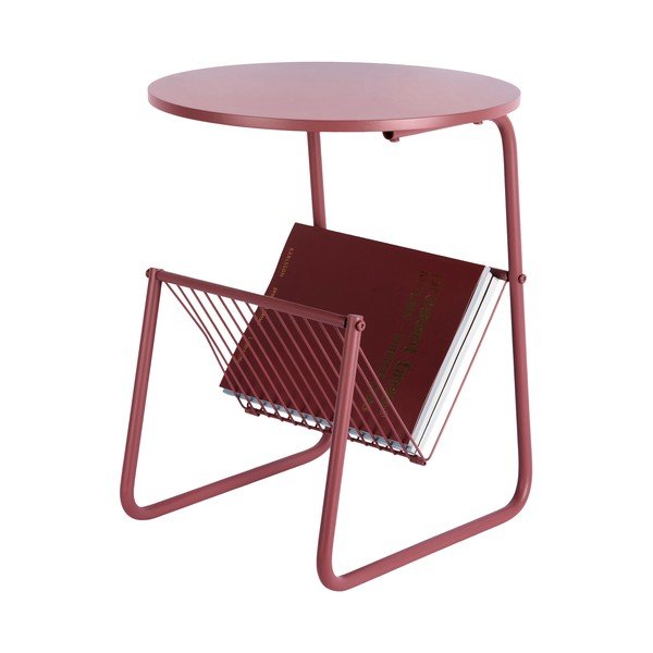 Măsuță auxiliară rotundă din metal ø 40 cm Riqueza Revista – Leitmotiv-image-2