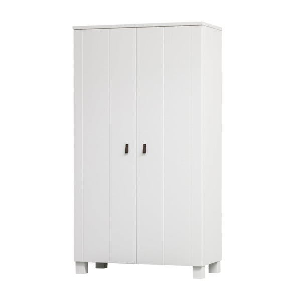 Șifonier alb din lemn de pin 111x202 cm Ties – WOOOD-image-1