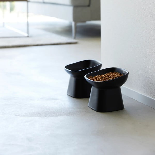 Bol pentru animale de companie din ceramică Tower – YAMAZAKI-image-3